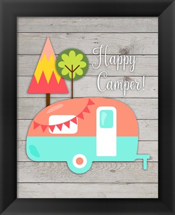 Framed Happy Camper II Print