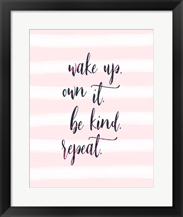 Framed Wake Up - Own It Print