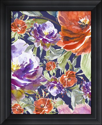 Framed Floral Collage Print