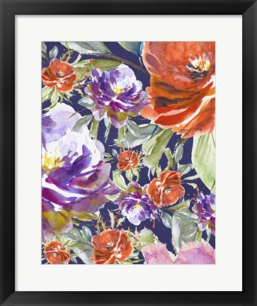 Framed Floral Collage Print
