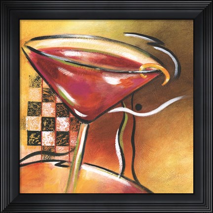 Framed Shaken Not Stirred I Print