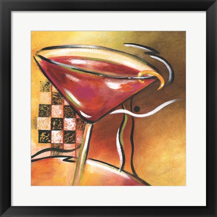 Framed Shaken Not Stirred I Print