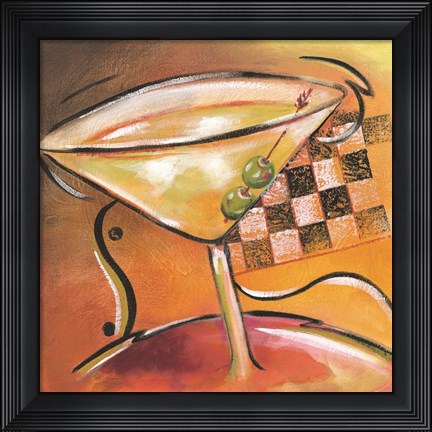 Framed Shaken Not Stirred II Print