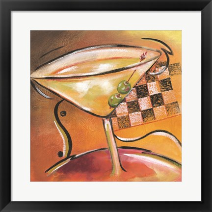 Framed Shaken Not Stirred II Print