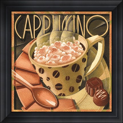 Framed Cappuccino &amp; Cafe B Print