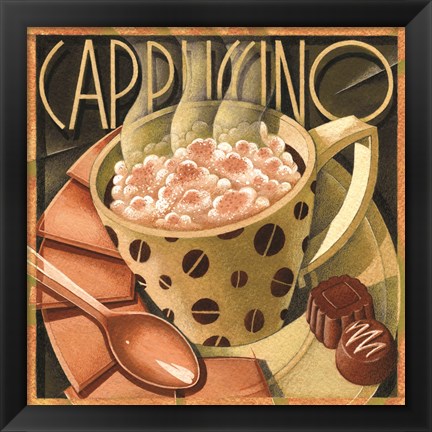 Framed Cappuccino &amp; Cafe B Print