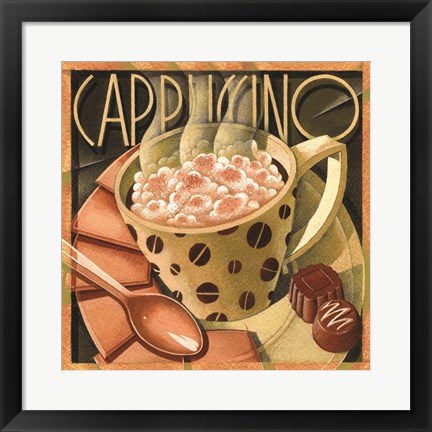 Framed Cappuccino &amp; Cafe B Print