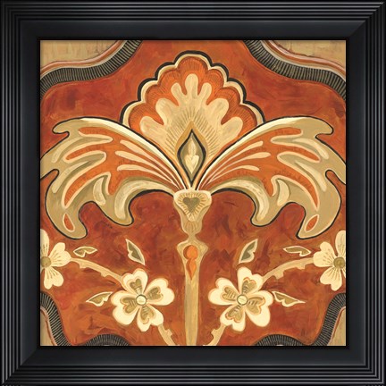 Framed Kashmir Motif A Print