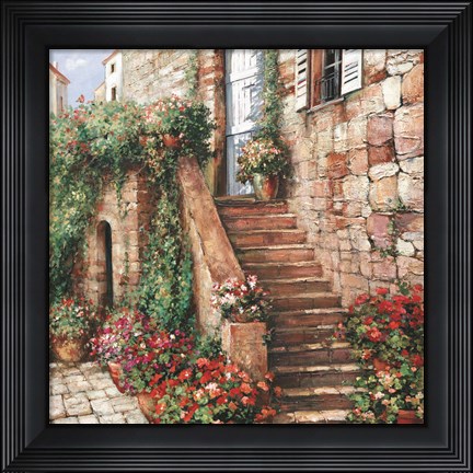 Framed Stone Stairway Petites B Print