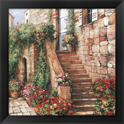 Framed Stone Stairway Petites B Print