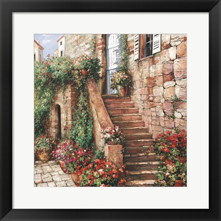 Framed Stone Stairway Petites B Print