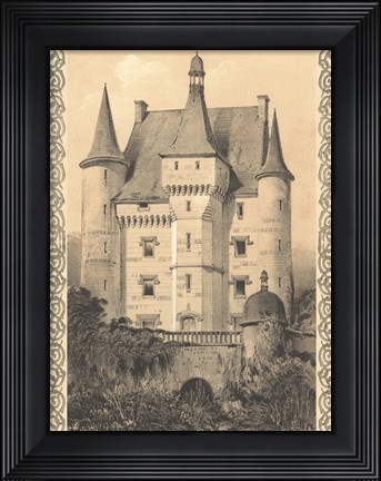 Framed Bordeaux Chateau III Print