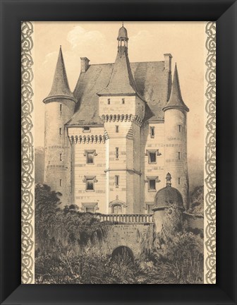 Framed Bordeaux Chateau III Print