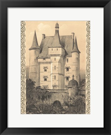 Framed Bordeaux Chateau III Print