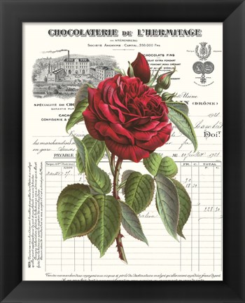 Framed Heirloom Roses A Print