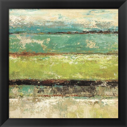 Framed Living Green II Print