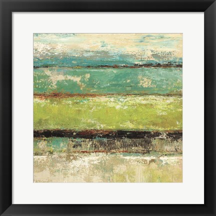 Framed Living Green II Print