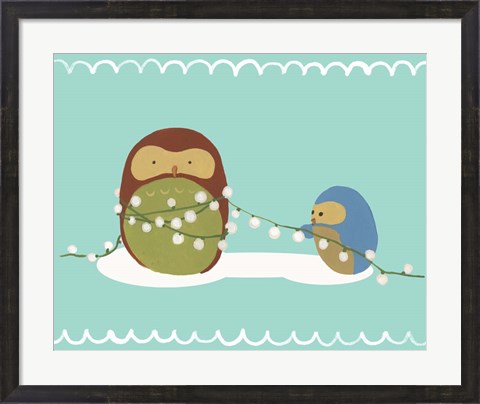 Framed Happy Owlidays VII Print