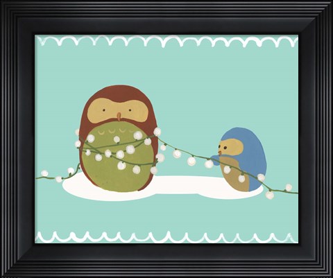 Framed Happy Owlidays VII Print