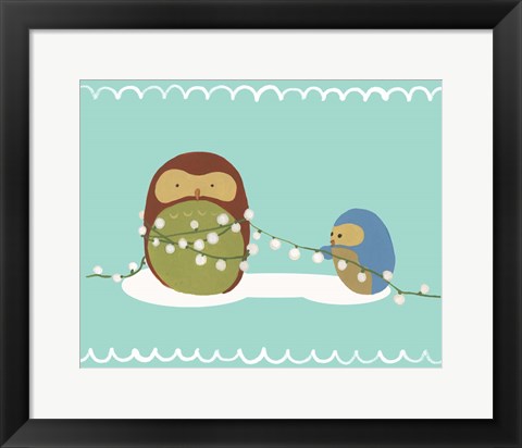 Framed Happy Owlidays VII Print