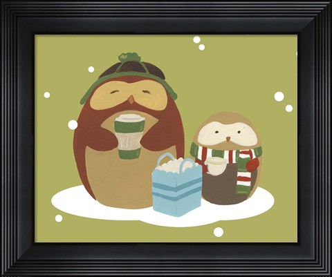 Framed Happy Owlidays VIII Print