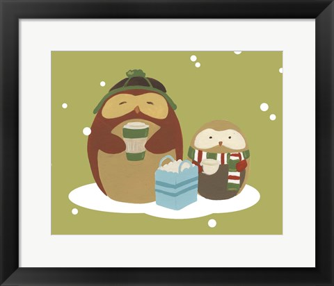 Framed Happy Owlidays VIII Print