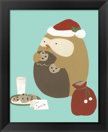 Framed Happy Owlidays IX Print