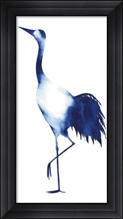 Framed Ink Drop Crane II Print
