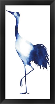 Framed Ink Drop Crane II Print