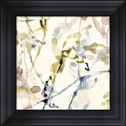 Framed Flower Drips IV Print