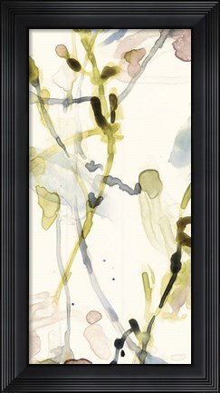Framed Flower Drip Triptych II Print