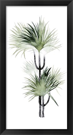 Framed Palm in Watercolor I Print