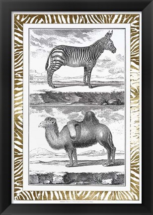 Framed Gilded Safari II - Metallic Foil Print