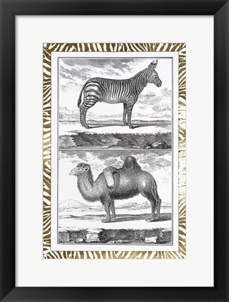 Framed Gilded Safari II - Metallic Foil Print