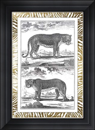 Framed Gilded Safari III - Metallic Foil Print
