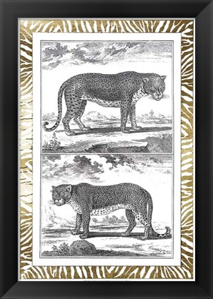 Framed Gilded Safari III - Metallic Foil Print