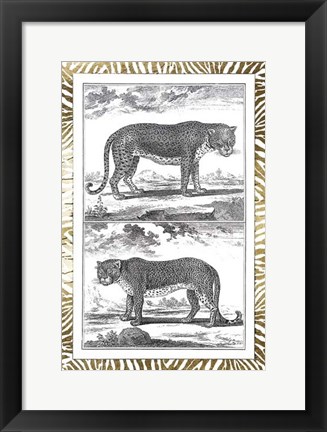 Framed Gilded Safari III - Metallic Foil Print