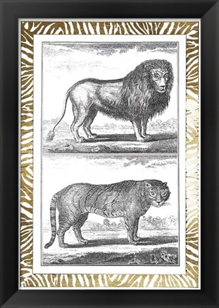 Framed Gilded Safari IV - Metallic Foil Print
