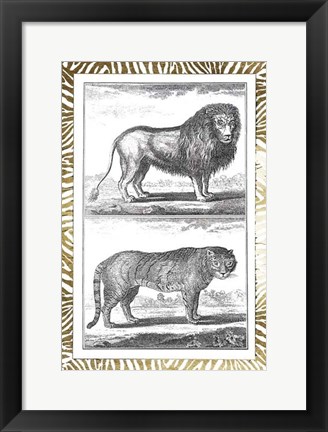 Framed Gilded Safari IV - Metallic Foil Print
