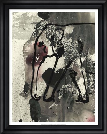 Framed Abstract Elephant II Print
