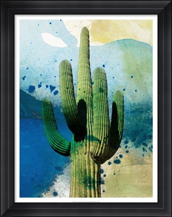 Framed Cactus Abstract Print