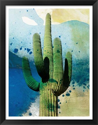 Framed Cactus Abstract Print