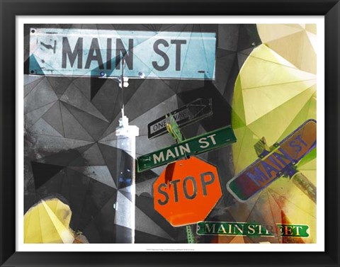 Framed Main Street Collage Print