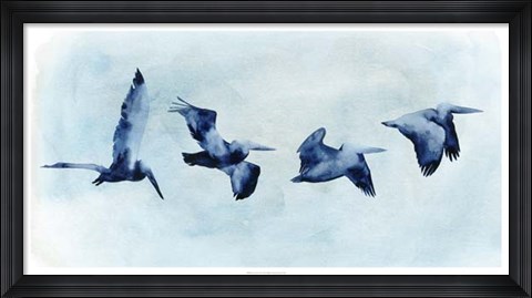 Framed Coastal Covey II Print