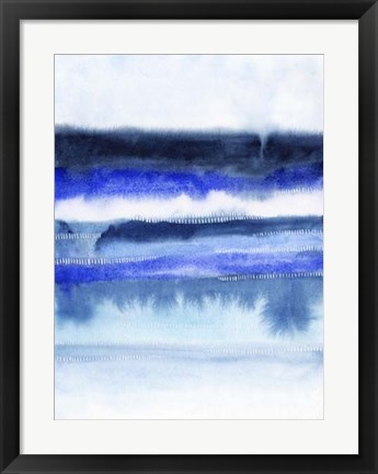 Framed Shorebreak Abstract II Print