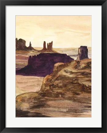 Framed Desert Diptych II Print