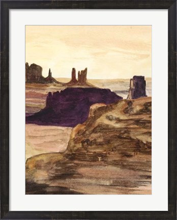 Framed Desert Diptych II Print