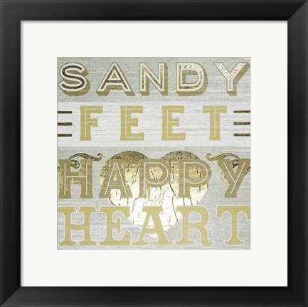 Framed Gold &amp; Beachy III Print