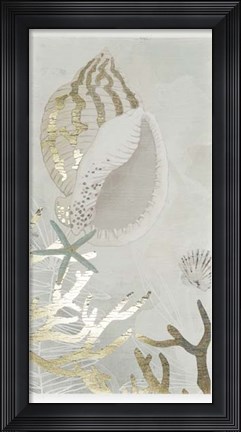 Framed Golden Reef Panel II Print