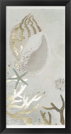 Framed Golden Reef Panel II Print